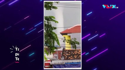 Air Laut Surabaya Berputar Menuju Langit, Fenomena Apa Ini?