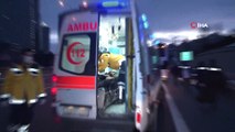 TEM Otoyolu'nda ticari araç, polis çevik kuvvet minibüsüne çarptı: 1 yaralı