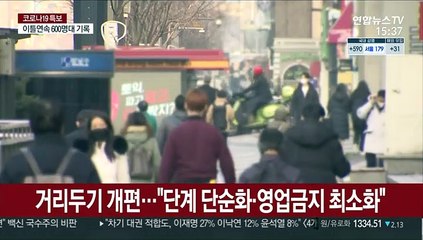거리두기 개편…"단계 단순화·영업금지 최소화"