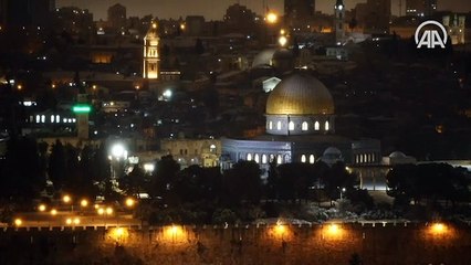 Kutsal şehir Kudüs'e mevsimin ilk karı yağdı