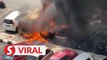Seven vehicles destroyed in suspected arson in Pantai Dalam