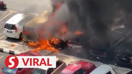 Seven vehicles destroyed in suspected arson in Pantai Dalam