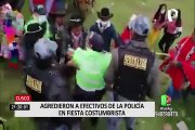 Cusco: pobladores agredieron a la policía para impedir ser intervenidos durante fiesta