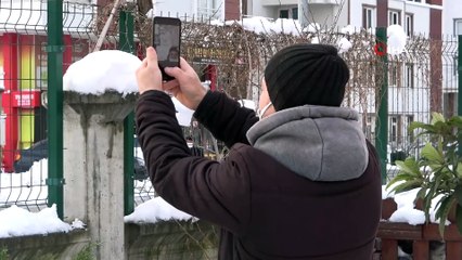 4 metre uzunluğunda dev kardan adam yaptılar