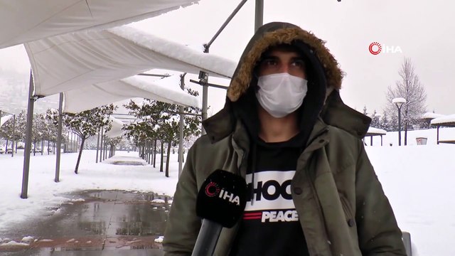 Beyaz Örtüyle Kaplanan Kocaeli’de Kartpostallık Manzaralar