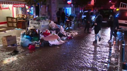 Kadıköy'de belediye ile işçiler anlaşamadı, temizlik işleri aksadı