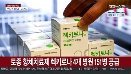 토종 항체치료제 렉키로나 4개 병원 151병 공급