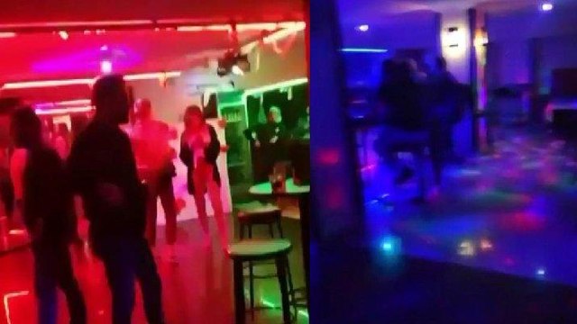 Alanya'da otelin açık olan diskosundan görüntüler tepki topladı