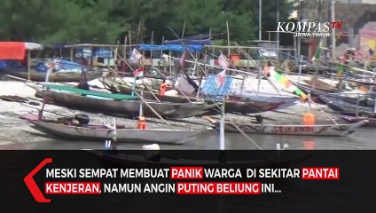 Fenomena Waterspout Bikin Heboh Warga Surabaya