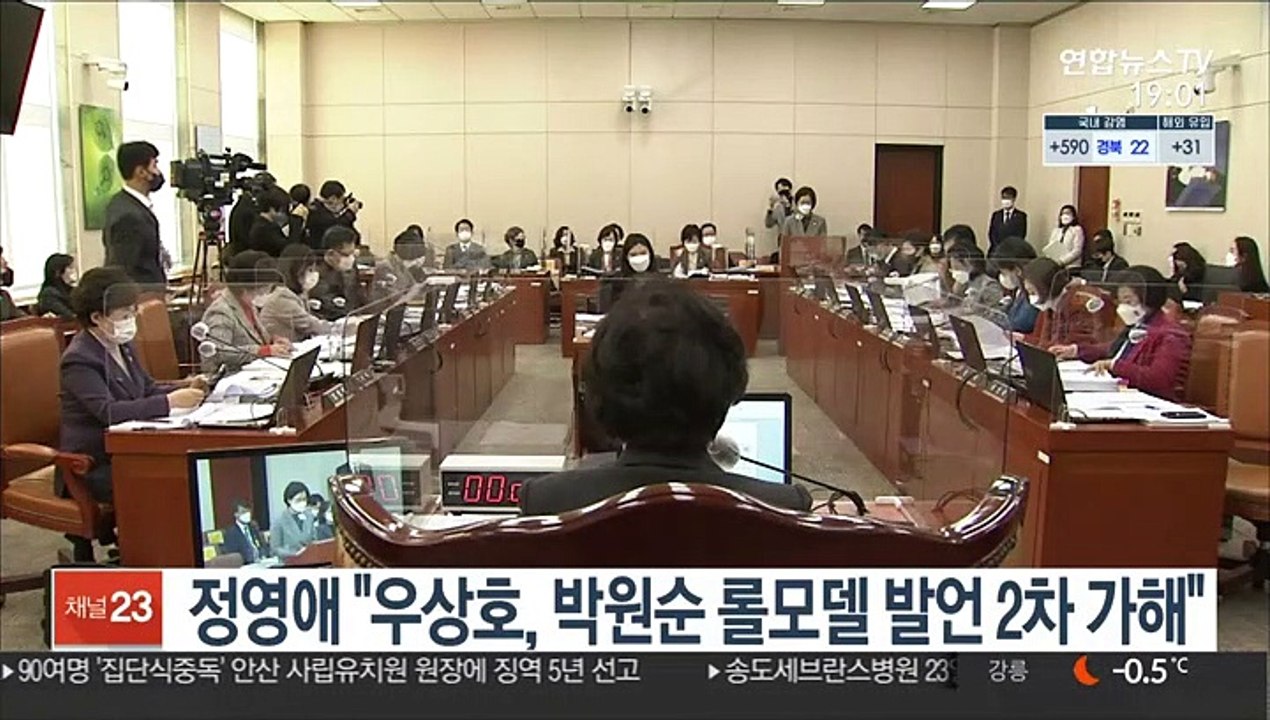 정영애 "우상호, 박원순 롤모델 발언 2차 가해"