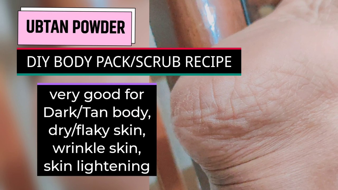 GRANDMA'S UBTAN POWDER IN MY STYLE|| HOW TO MAKE&USE UBTAN POWDER ||DIY BRIDAL BODY POLISHING POWDER
