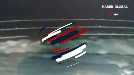 Bal yemliğine dalan ayı kovanları tahrip etti