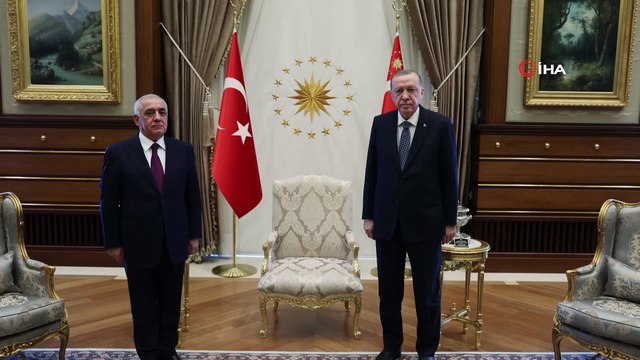 Cumhurbaşkanı Erdoğan, Azerbaycan Başbakanı Ali Asadov’u kabul etti