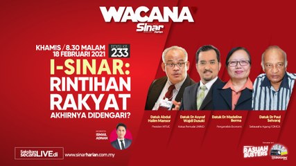[LIVE] I-Sinar: Rintihan Rakyat Akhirnya Didengari?