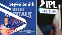 IPL 2021 Auction: Steve Smith Sold To Delhi Capitals For INR 2.2 Crores || Oneindia Telugu