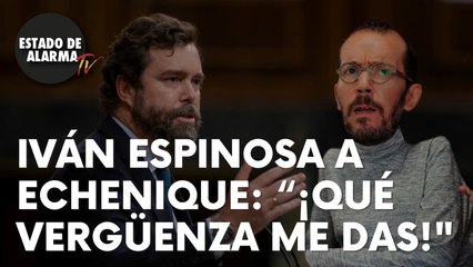 Espinosa a Echenique: “¡Qué vergüenza me das!"