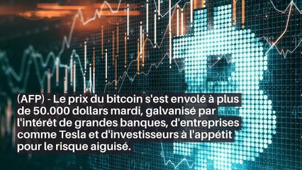 Le bitcoin dépasse 50.000 dollars et intéresse Wall Street_IN