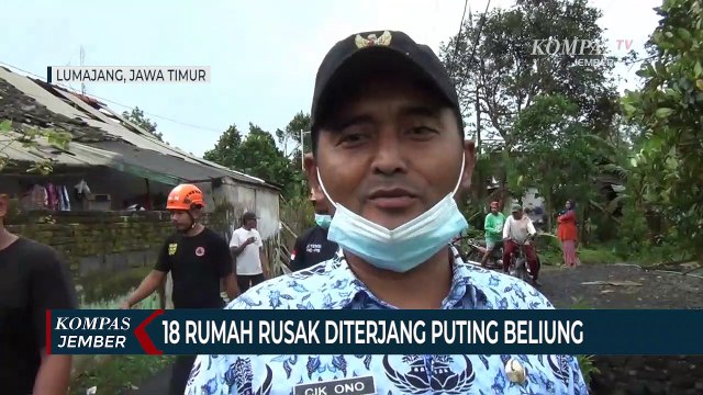 18 Rumah Warga di Lumajang Rusak Diterjang Puting Beliung