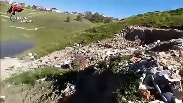 Favara (AG) - Sequestrata discarica abusiva in terreno privato (18.02.21)