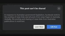 Broken news: Facebook blocks Australia pages in dispute over law