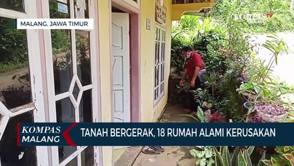 Tanah Bergerak, 18 Rumah Warga Alami Keretakan
