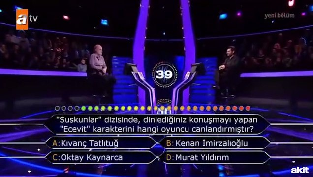 Murat Yıldırım yarışmacıya 'kendini' sordu