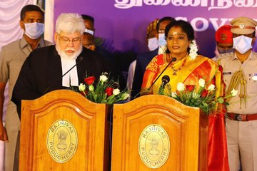 Download Video: Tamilisai Soundararajan sworn in as Puducherry Lt Governor