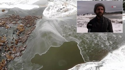 Son Yılların En Soğuk Kışını Yaşayan Denizli’de Göller Dondu