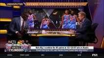 UNDISPUTED - Skip goes crazy KD, Kyrie and Harden combine for 89 Pts in Nets 132-128 OT win vs Hawks