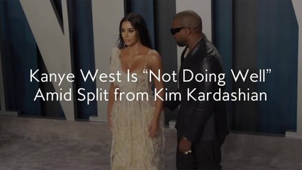 Kanye West Is "Not Doing Well" Amid Split from Kim Kardashian