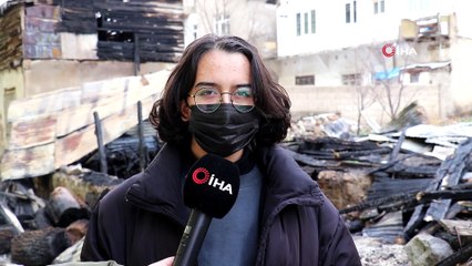 Gümüşhane’de yanan barakada alevlerin arasına girip köpeği kurtaran kahramanlar konuştu