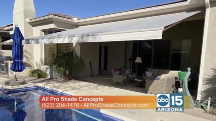 Shade - at your house! Check the new All Pro Shades showroom