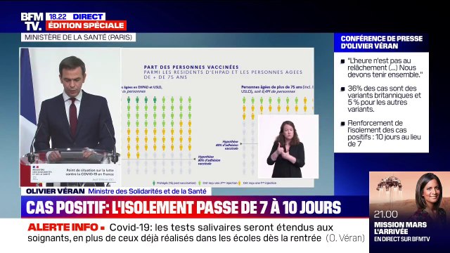 Olivier Véran: Dans le courant du mois de mars, nous rendrons le vaccin AstraZeneca accessible directement en pharmacie pour tous les Français entre 50 et 64 ans