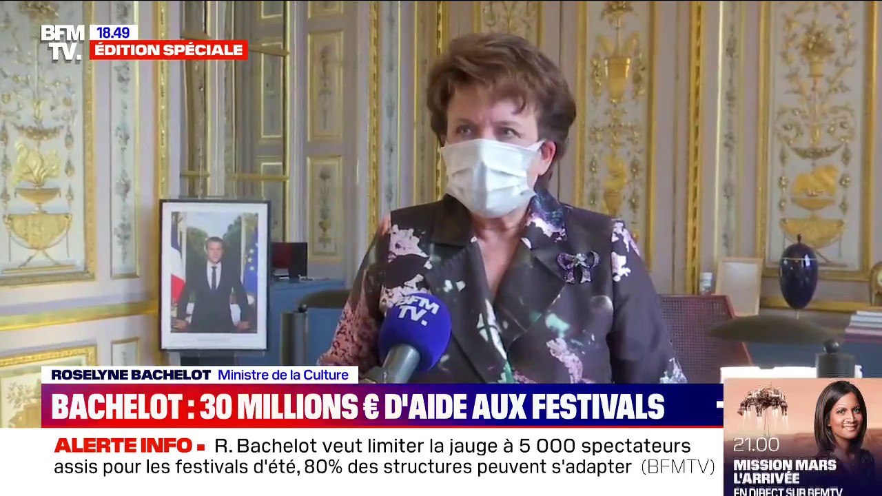 Roselyne Bachelot annonce que les festivals seront limités à "5.000 spectateurs par représentation"
