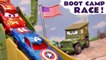 Disney Cars Lightning McQueen and Sarge in a Boot Camp Hot Wheels Funny Funlings Race versus Toy Story Woody in this Fun Family Friendly Full Episode English Video for Kids from a Kid Friendly Family Channel