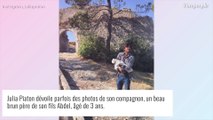 Julia Piaton en couple : photos de son mystérieux compagnon, père de son fils Abel