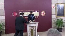 AK Parti Erzurum milletvekili İbrahim Aydemir:- “Bir taraftan teröre destek açıklamaları yapacaksınız, dünyada eşi görülmemiş, imansız yapı bütün insanlığı kasteden bir yapıyı bir defa kınamaktan imtina edeceksiniz. Diğer taraftan nefret d