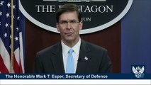 Defense Secretary Mark Esper Discusses Directed Energy Weapons