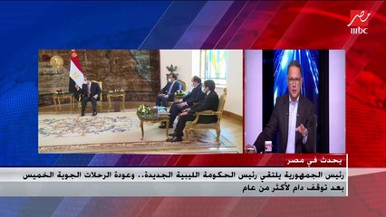 رئيس الجمهورية يبحث مع رئيس الحكومة الليبية الجديدة تطورات العملية السياسية في ليبيا