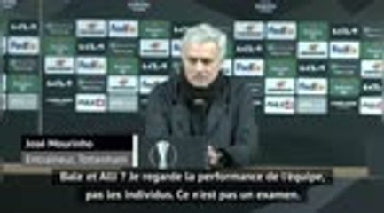 16èmes - Mourinho : "Bale et Alli ne passaient pas un examen"