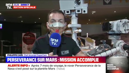 Philippe Caïs explique que le "premier microphone scientifique" a été envoyé sur Mars avec Perseverance