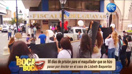 90 días de prisión para involucrado en el caso de Lisbeth Baquerizo