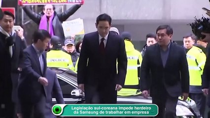 Legislação sul-coreana impede herdeiro da Samsung de trabalhar em empresa