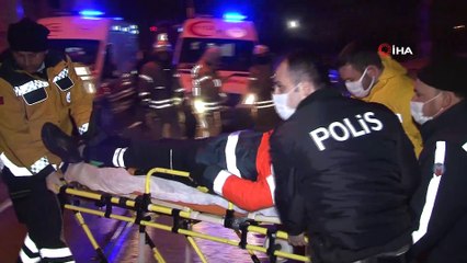 Güngören tramvay yolunda trafik kazası: 1’i ağır 5 yaralı