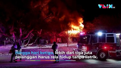 Jutaan Warga Membeku Akibat Badai Salju di Texas