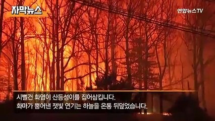 [자막뉴스] 대형산불 비상…영동은 시속 100km '양간지풍'