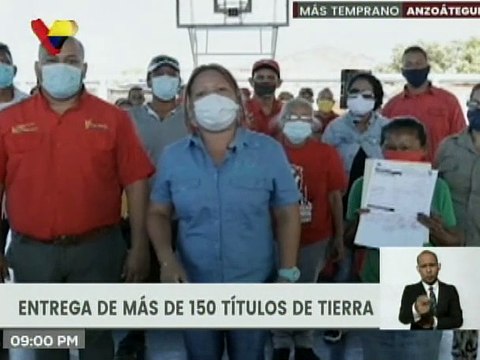 Entregan más de 150 títulos de tierra urbana en Barcelona, edo. Anzoátegui