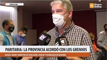 Paritaria:  la provincia acordó con los gremios