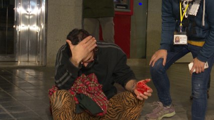 Cargas policiales en la manifestación de apoyo a Hasél en València