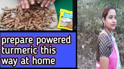 Prepare powered turmeric this way at home
